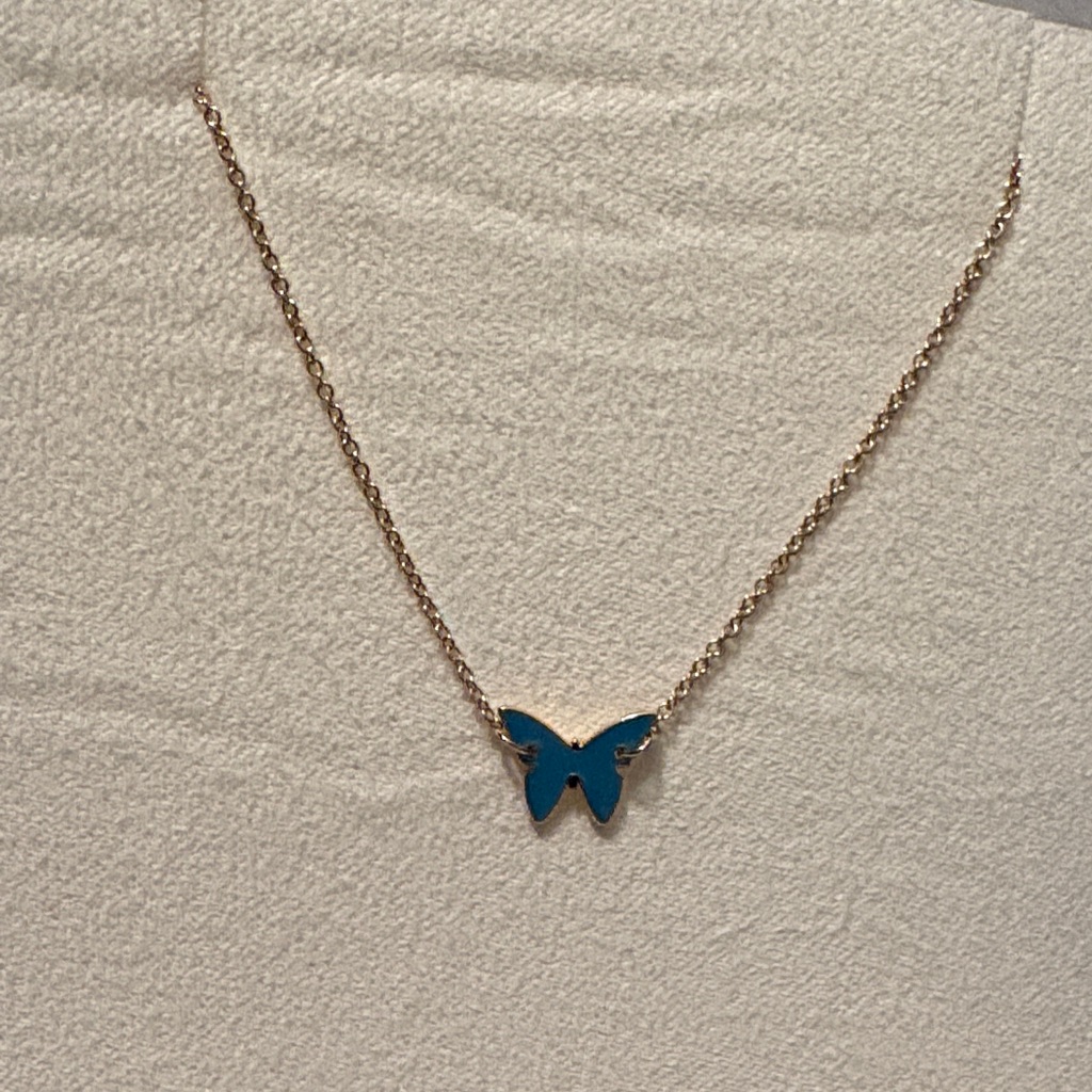 Jennifer Zeuner 14kt Anklet Butterfly Bracelet